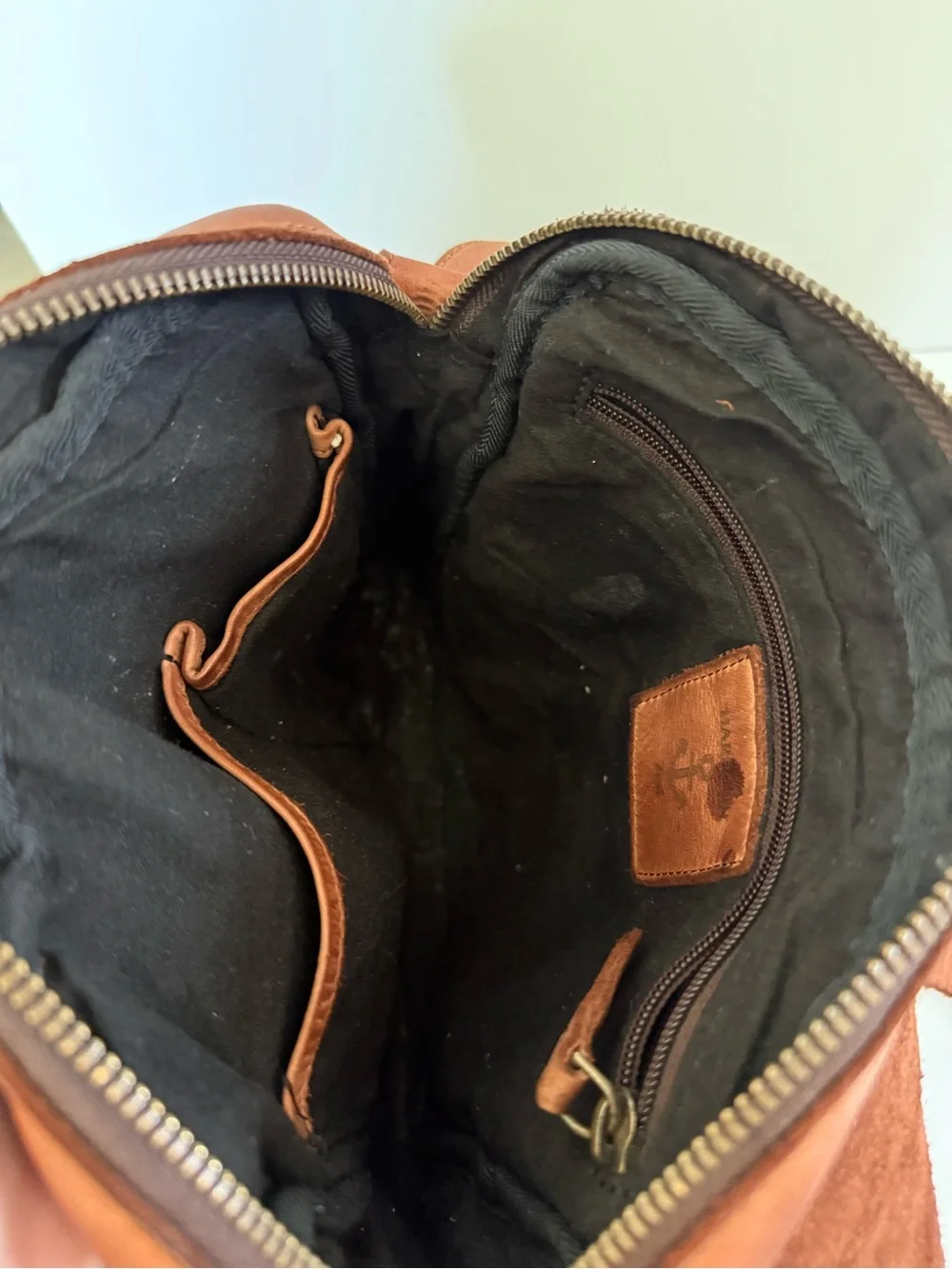 Harbour 2nd Leather Crossbody Bag North South Marlies Flap Messenger Satchel
